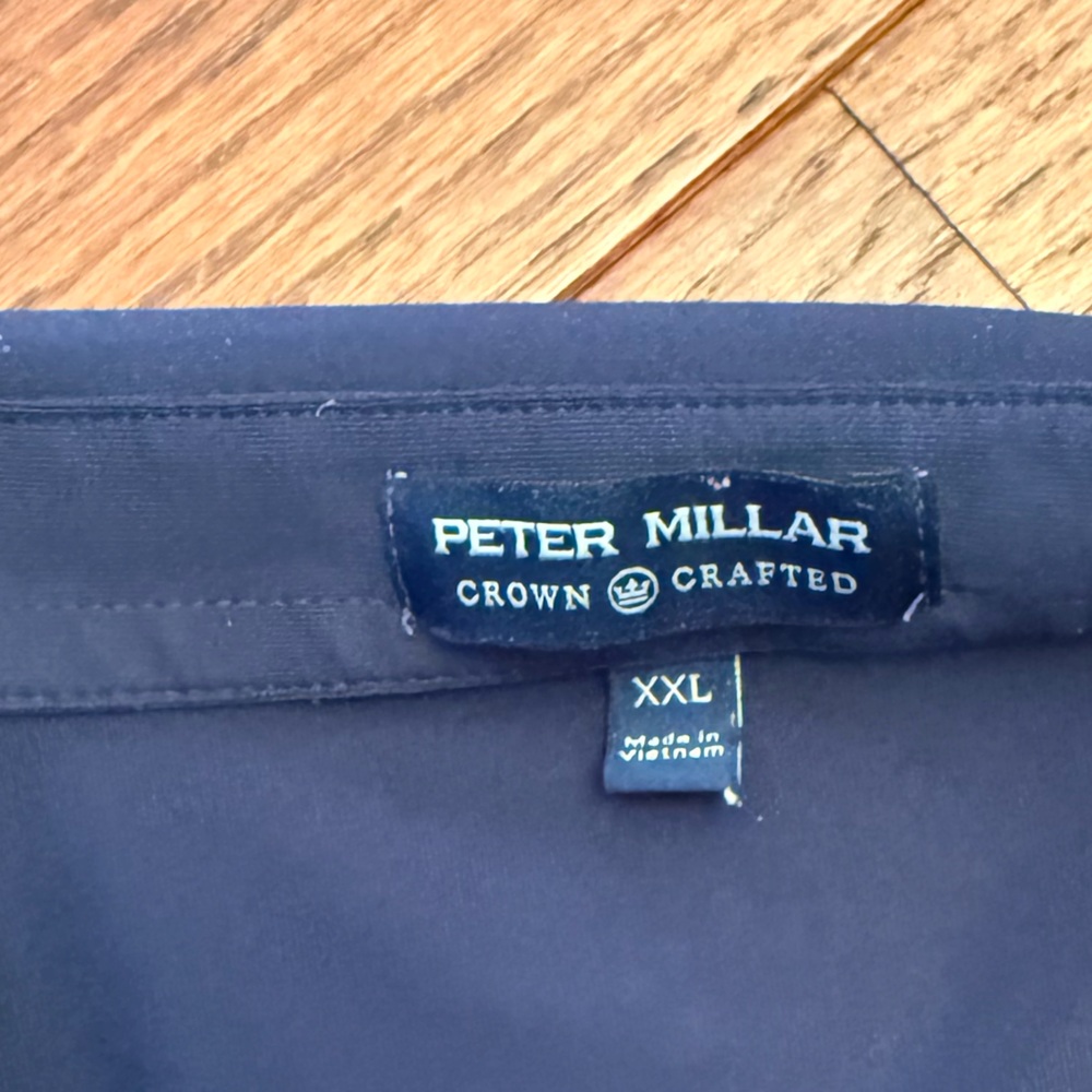 Peter Millar Deep Blue Polo Shirt - Picture 2 of 3